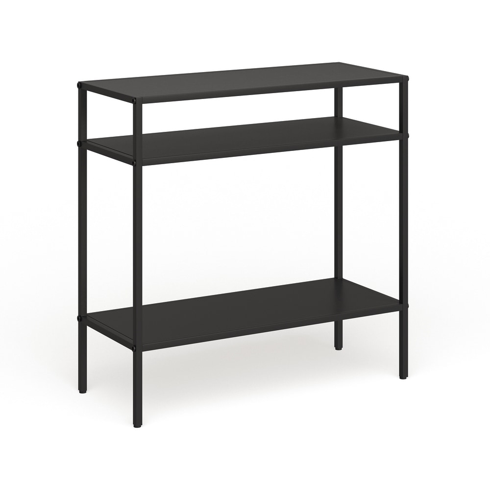 Ricardo Side Table with Metal Shelves