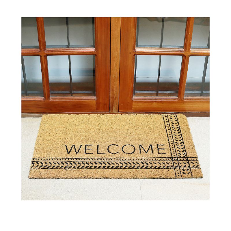 Sonoma Goods For Life® Welcome Geo 18'' x 30'' Coir Doormat