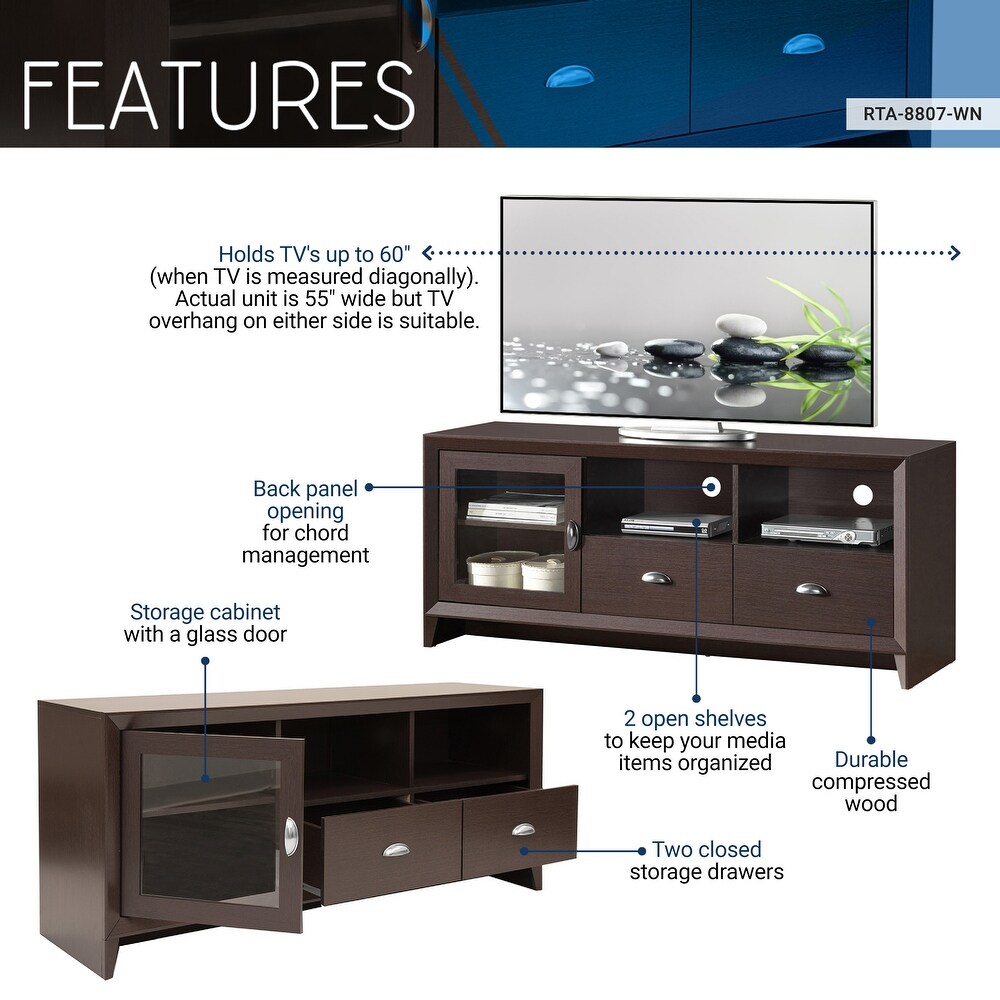 Modern TV Stand with Storage for TVs Up To 60\