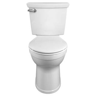 American Standard Champion Tall Height 2-Piece High-Efficiency 1.28 GPF Single Flush Elongated Toilet in White Seat Included 747AA107SC.020