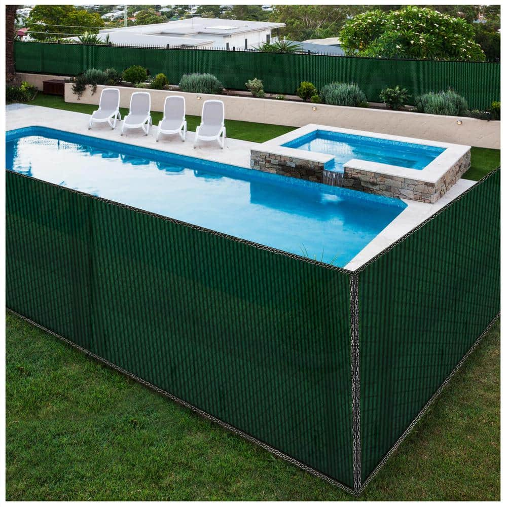 BOEN 68 in. x 150 ft. Green Privacy Fence Screen Netting Mesh with Reinforced Eyelets for Chain link Garden Fence PN-30005