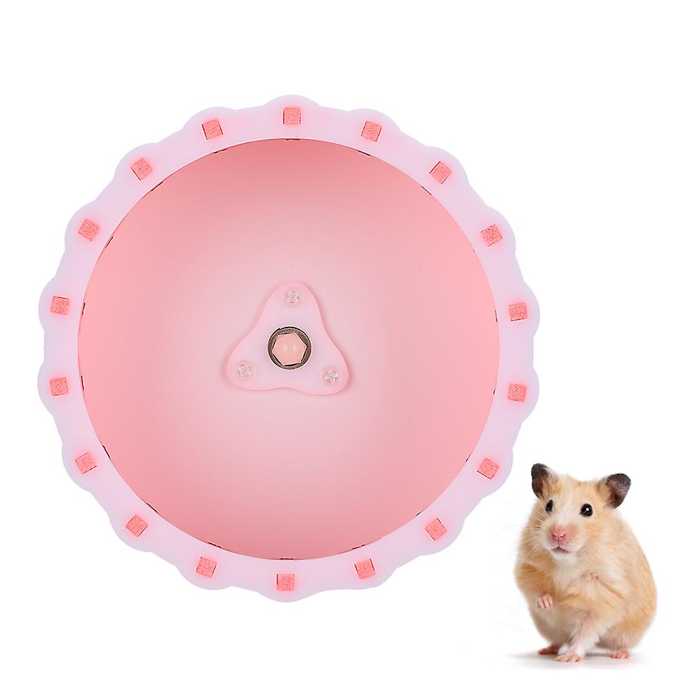 15cm/5.9in Hamster Guinea Pig Running Wheel Silent Roller Small Pet Toy Accessoriespink