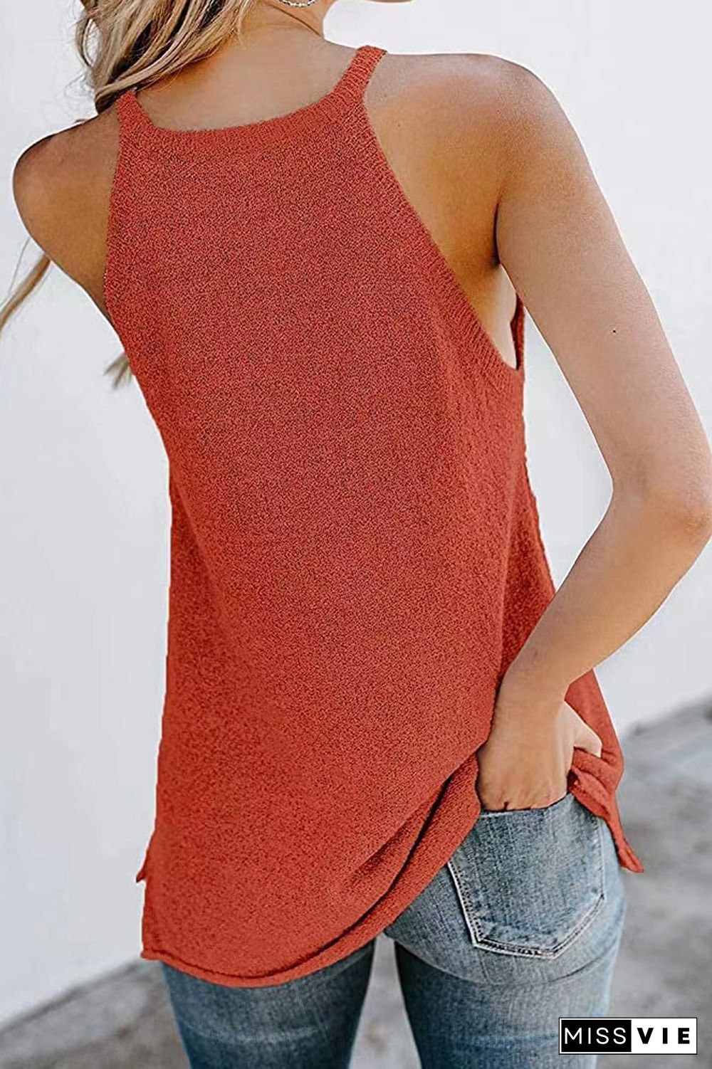 Plain Knit Tank Top