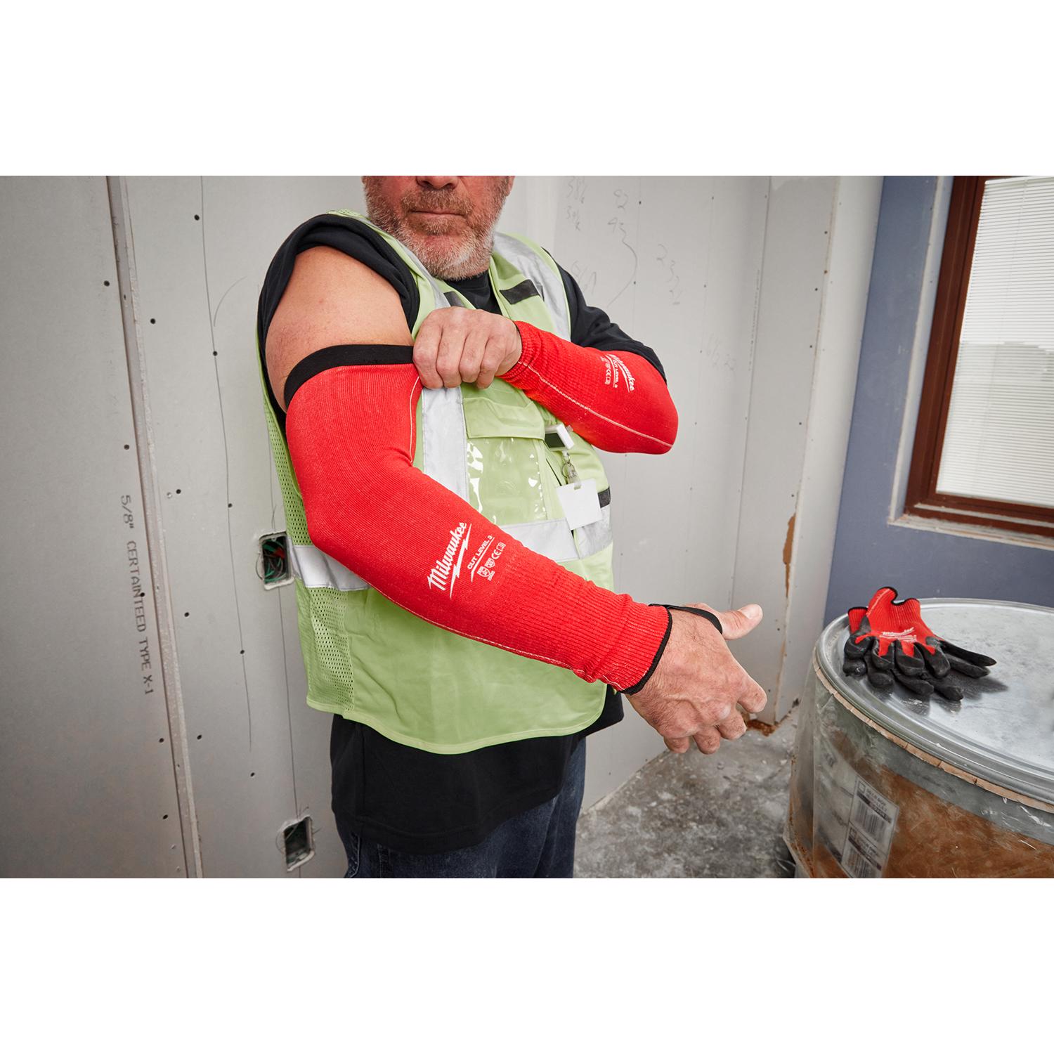 MW Cut-Resistant Arm Sleeve Red