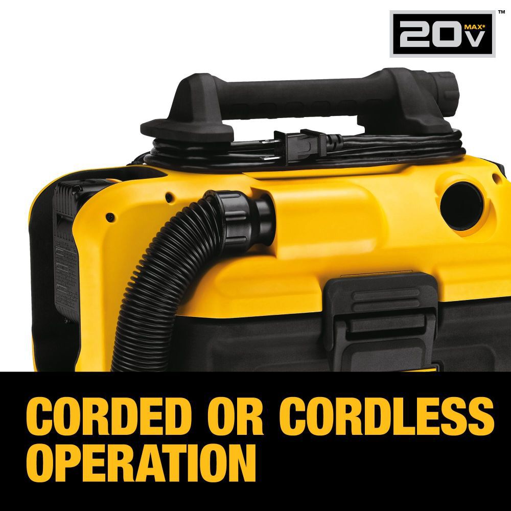 DEWALT 18/20V MAX* Vacuum Wet/Dry Bare Tool DCV581H from DEWALT