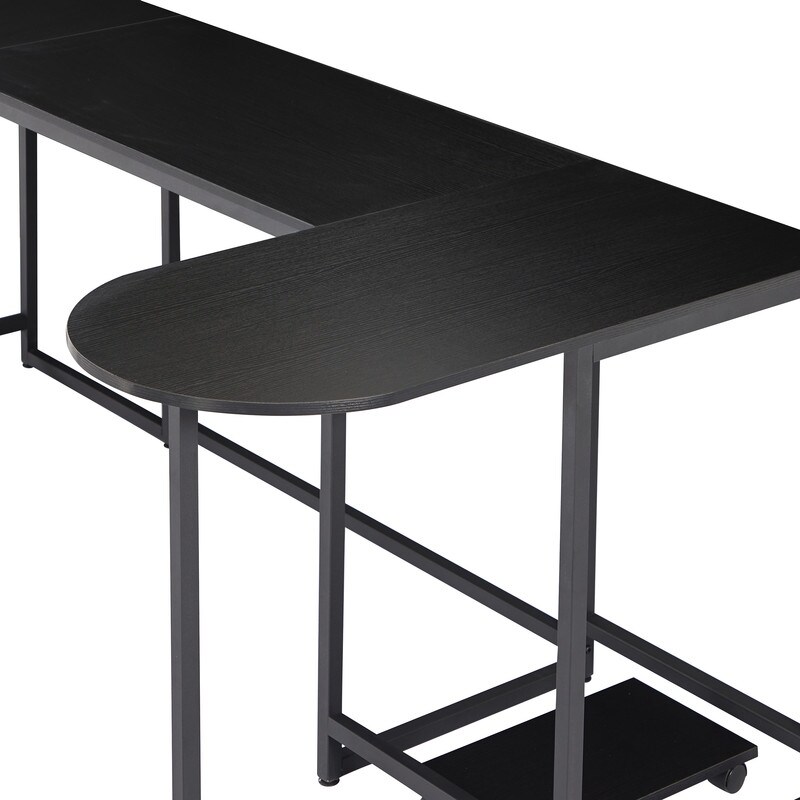 Industrial Style U Shaped Computer Desk  Writing Table Workstation