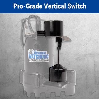 Basement Watchdog 13 HP Cast Iron Submersible Sump Pump with Vertical Switch SI-33V