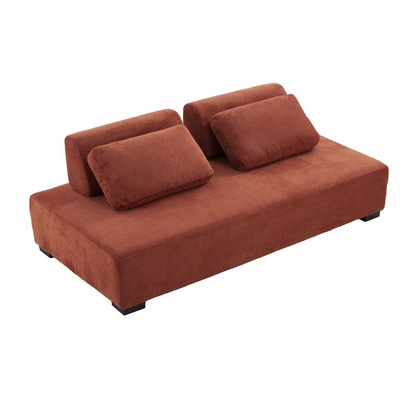 3-Seater Minimalist Modular Sofa Couch with Non-slip Back Cushions