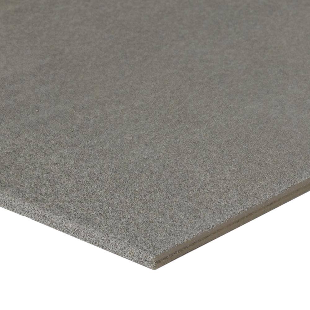 Marazzi Moroccan Concrete Gray 8 in. x 9 in. Glazed Porcelain Hexagon Floor and Wall Tile (9.37 sq. ft.Case) MC528HEX1P2