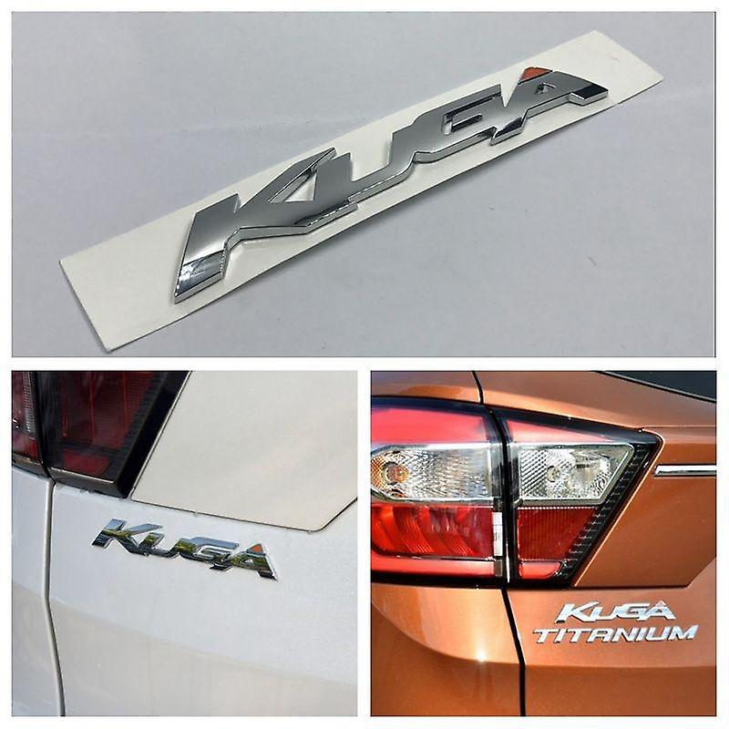 Chrome Abs Car Rear Trunk Decal Badge Emblem Car Logo Sticker For Ford Kuga