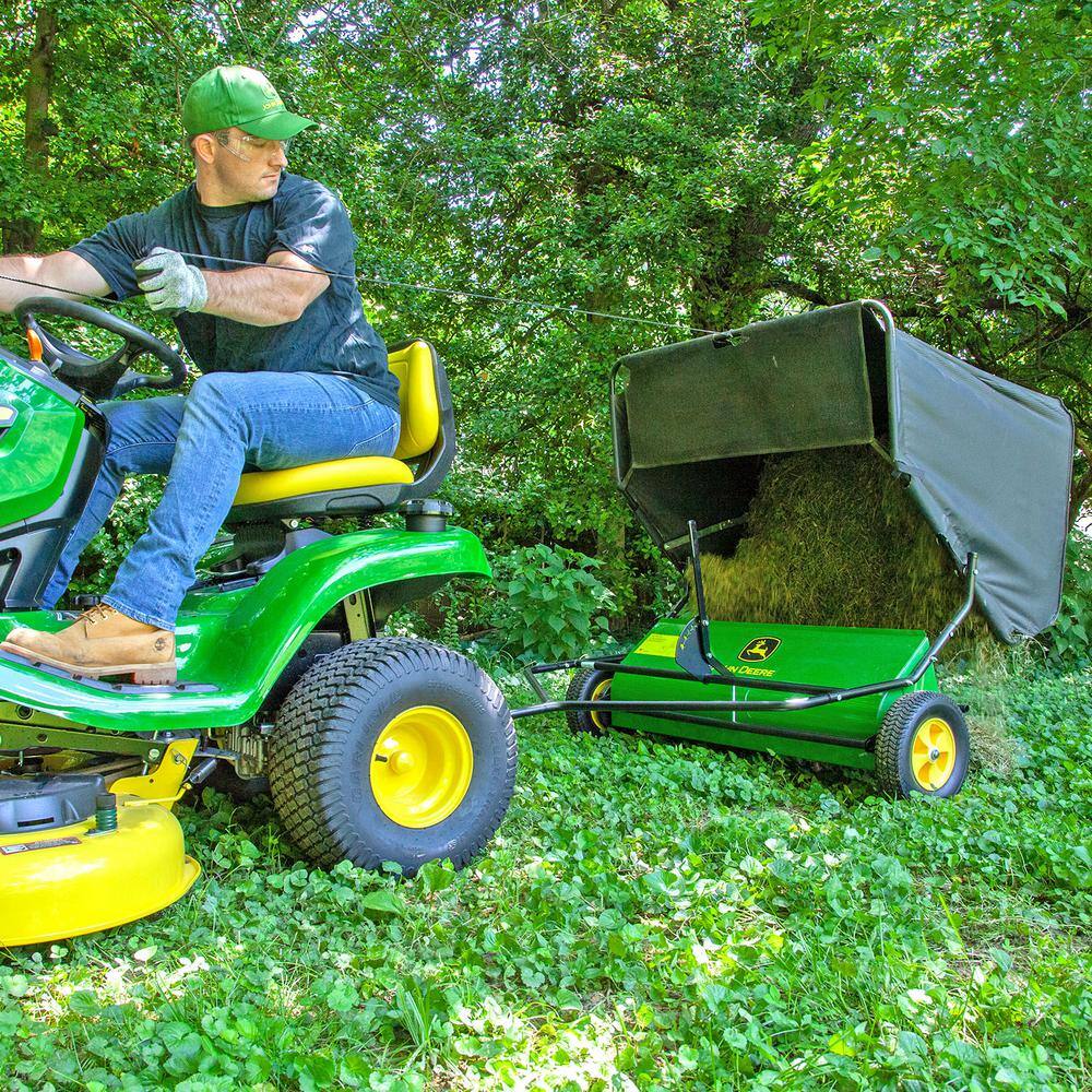 John Deere 42 in. 24 cu. ft. Tow-Behind Lawn Sweeper STS-42JDC