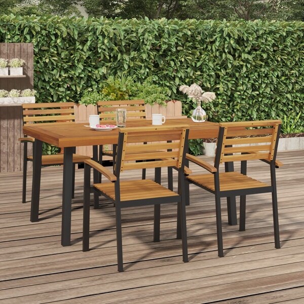 vidaXL Patio Table multisize Solid Wood Acacia