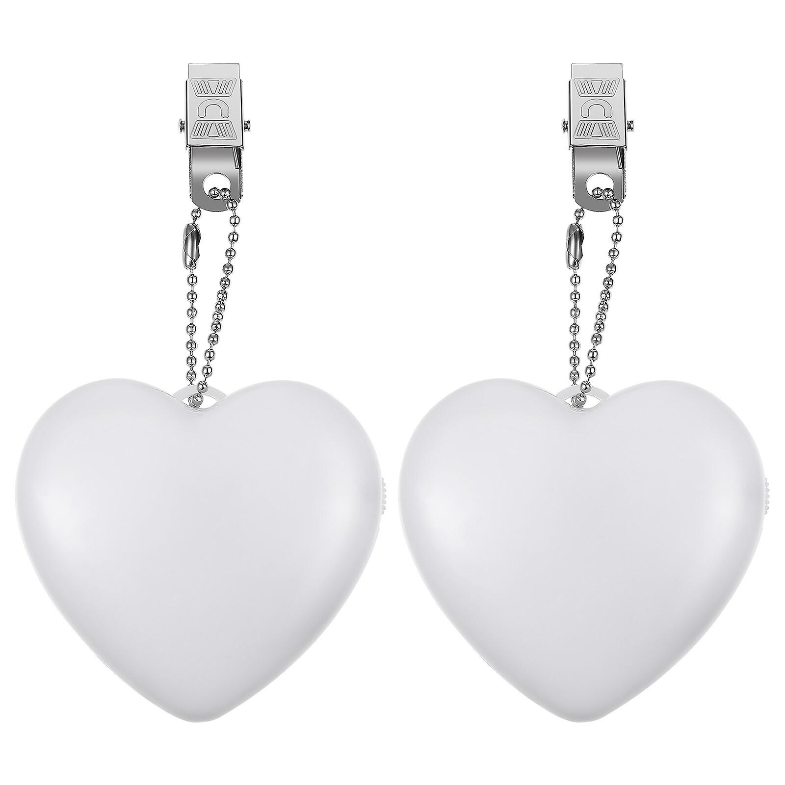 2pcs Touch Sensor Handbag Light Small Portable Lamp Heart Shaped Battery Powered Lamp Purse Light