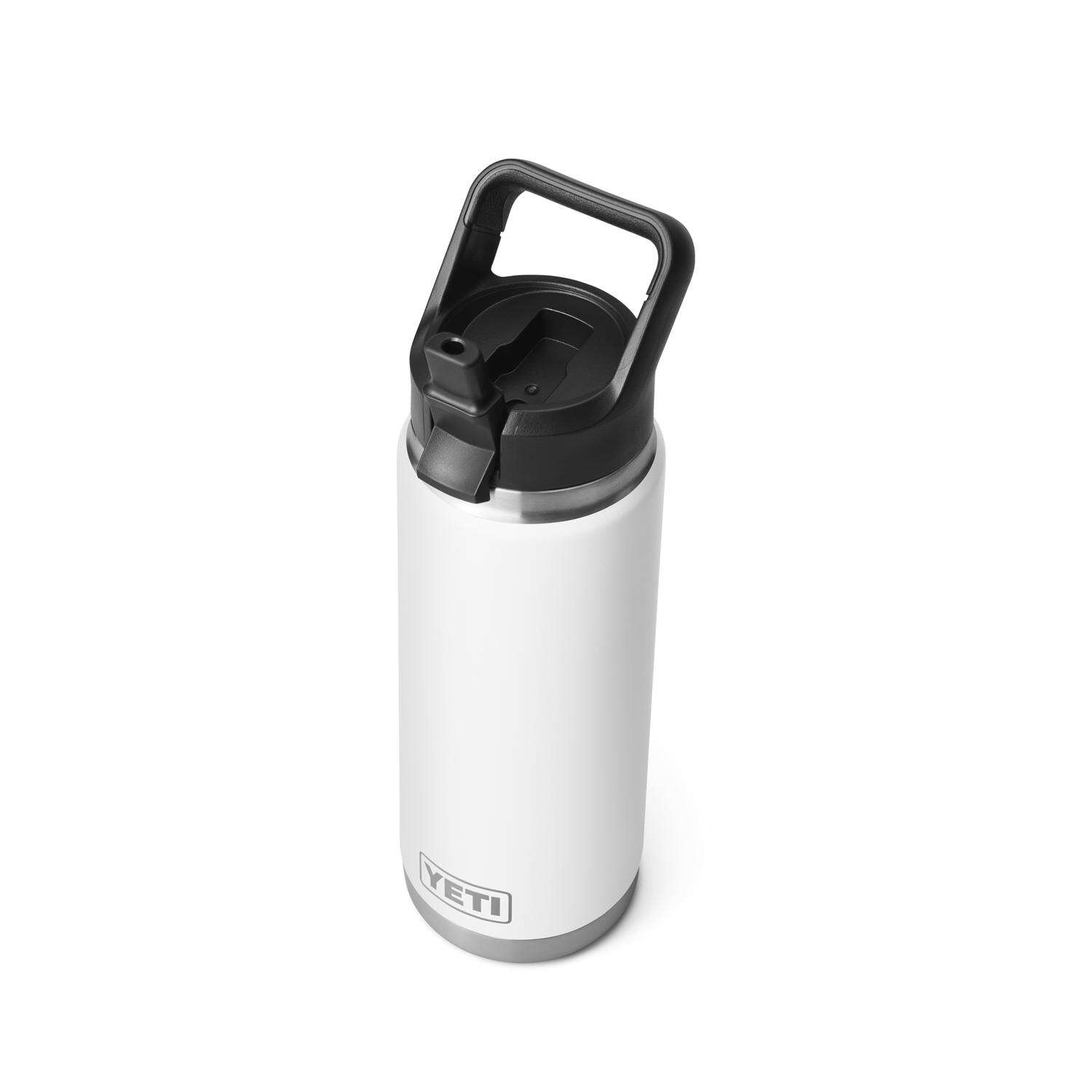 YETI Rambler 26 oz White BPA Free Bottle with Straw Cap