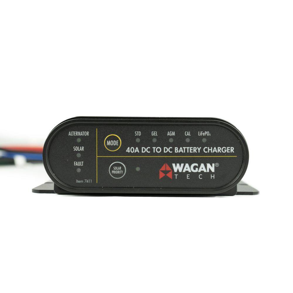 Wagan Tech 12-Volt 40Amp DC-To-DC Battery Charger EL7411