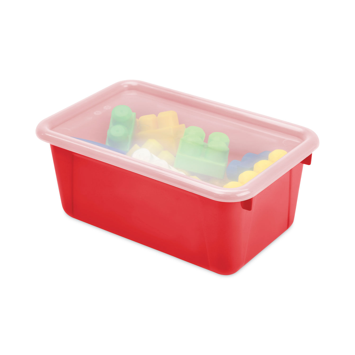 Cubby Bins with Clear Lids by Storex STX62407U06C