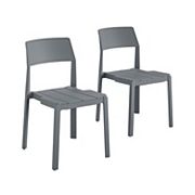 Novogratz Poolside Collection Chandler Indoor / Outdoor Stacking Dining Chair 2-piece Set