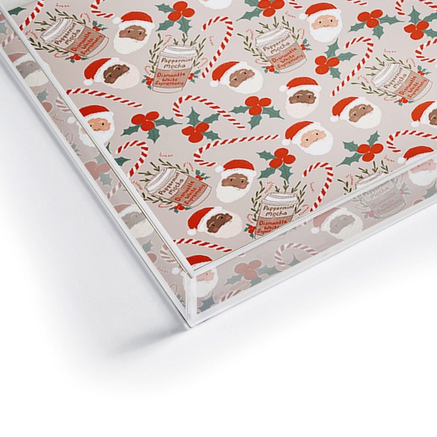 Dash And Ash Peppermint Mocha Acrylic Tray Deny Designs