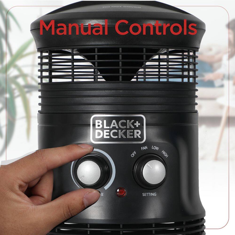 BLACK+DECKER 1500-Watt 360 Surround Electric Heater Plus Fan BHDS156