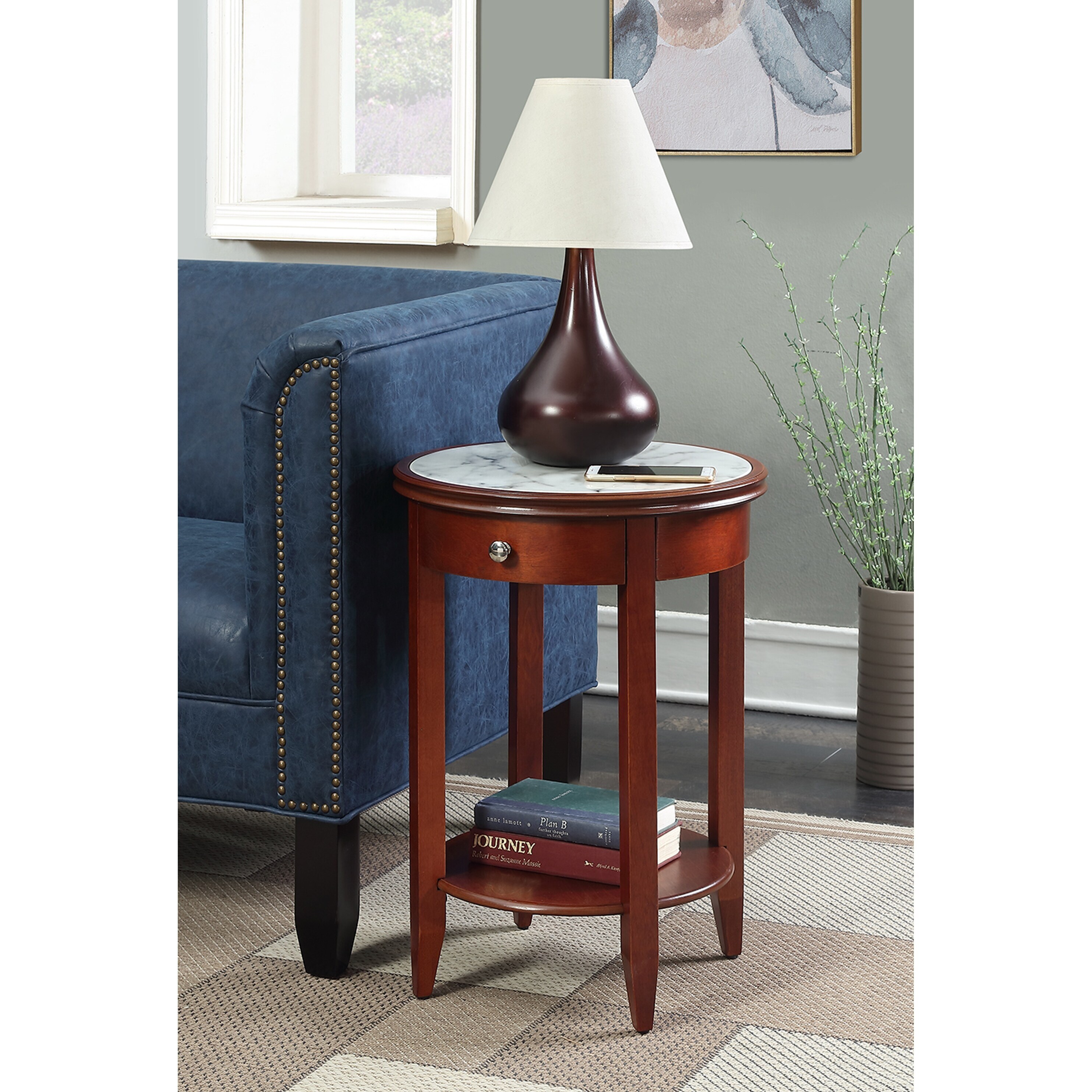 Copper Grove Aubrieta 1 Drawer End Table with Shelf