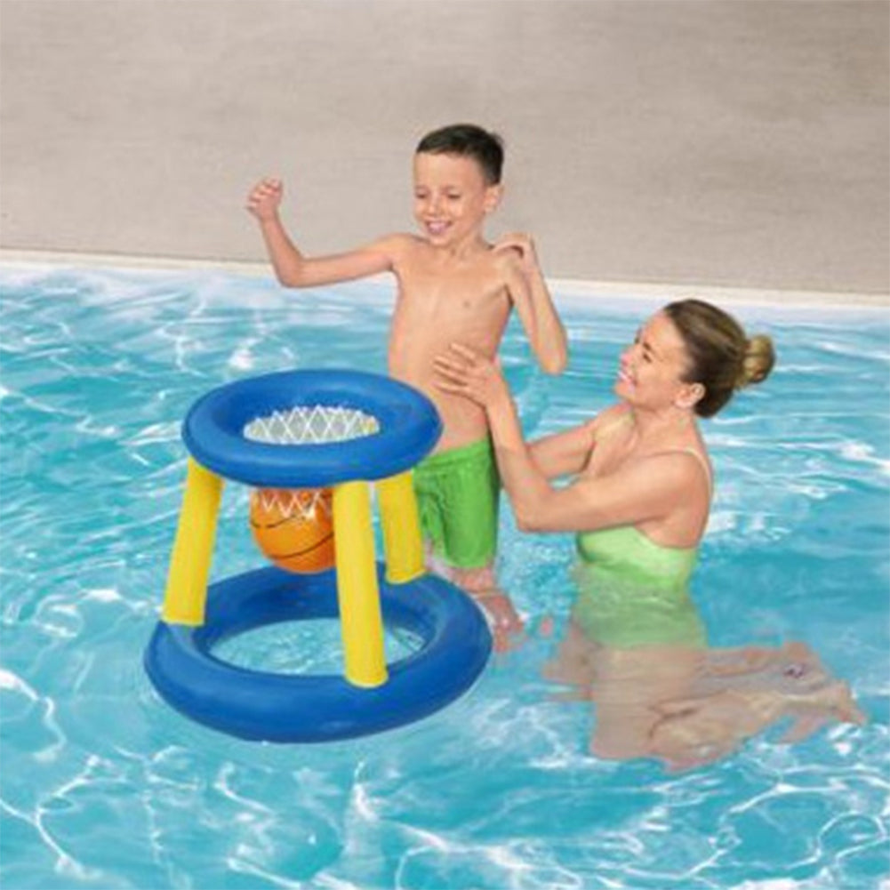 Adult and Children Water Basketball Stand， Inflatable Basketball Hoop with Basketball