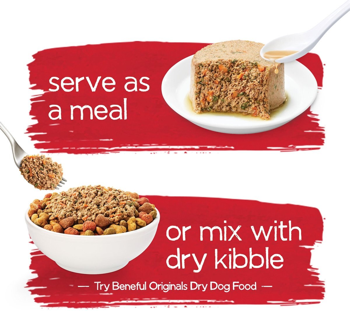 Purina Beneful Infused Pate With Real Beef， Carrots and Spinach Wet Dog Food， 3-oz sleeve， case of 24