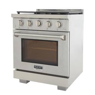 Kucht Professional 30 in. 4.2 cu. ft. Natural Gas Range with Power Burner and Convection Oven in Stainless Steel KFX300