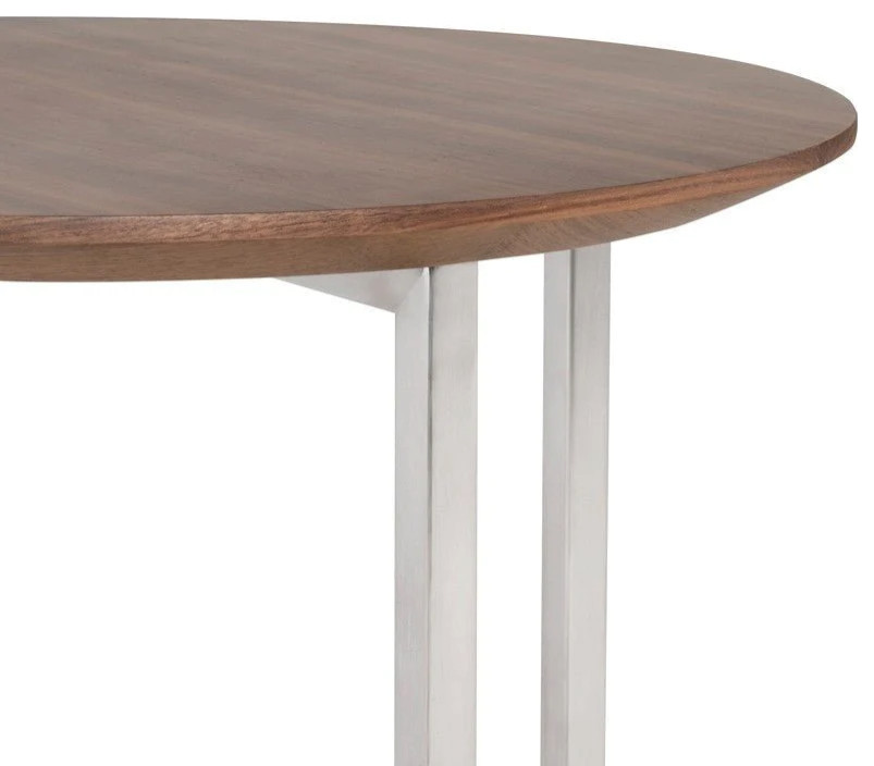 Enzo Walnut Side Table   Contemporary   Side Tables And End Tables   by V.S.D Furniture  Houzz