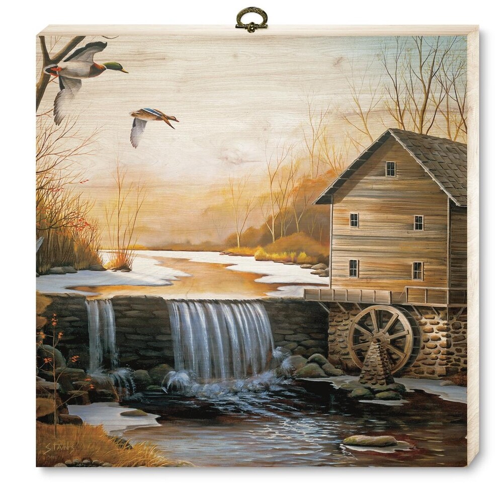 House   Homebody Co. 'The Old Mill' Wood Cutting Board   12x12