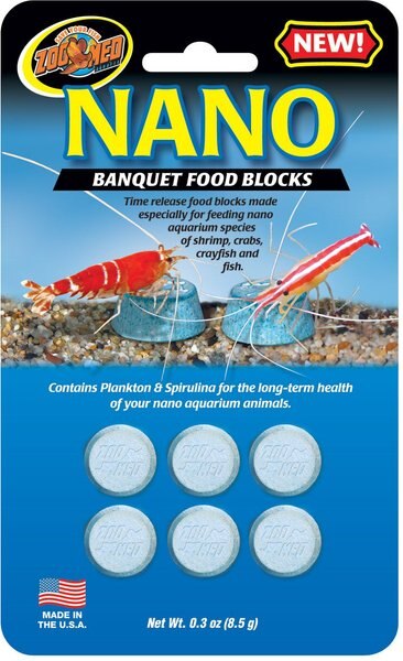 Zoo Med Nano Banquet Reptile Food Blocks， 6 count