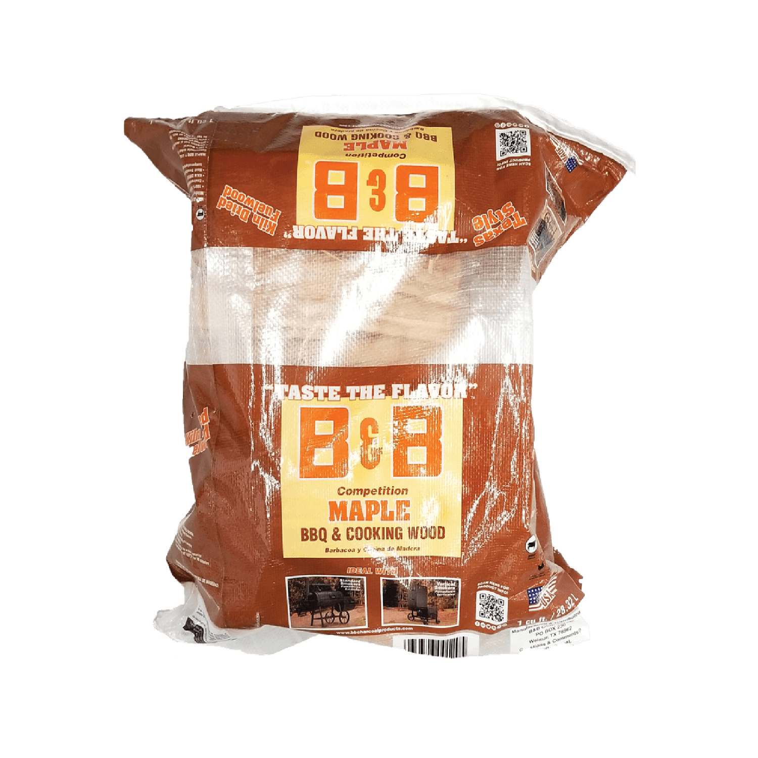 BandB Charcoal All Natural Maple Cooking Logs 1 cu ft