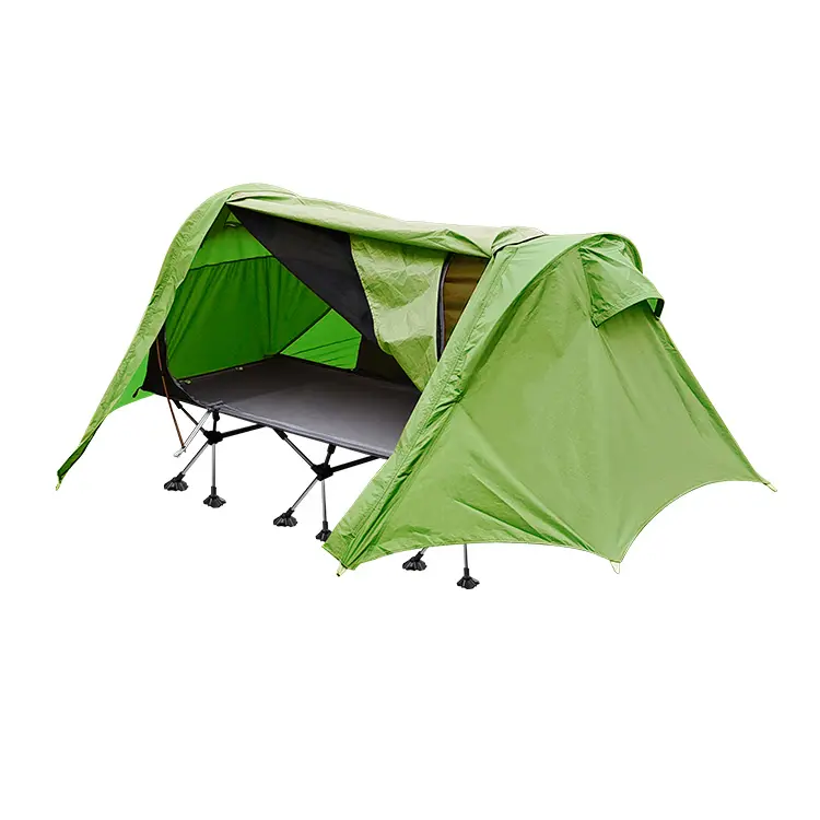 popular outdoor tent waterproof camping cot easy to collect folding ground bed mosquito net cot tent