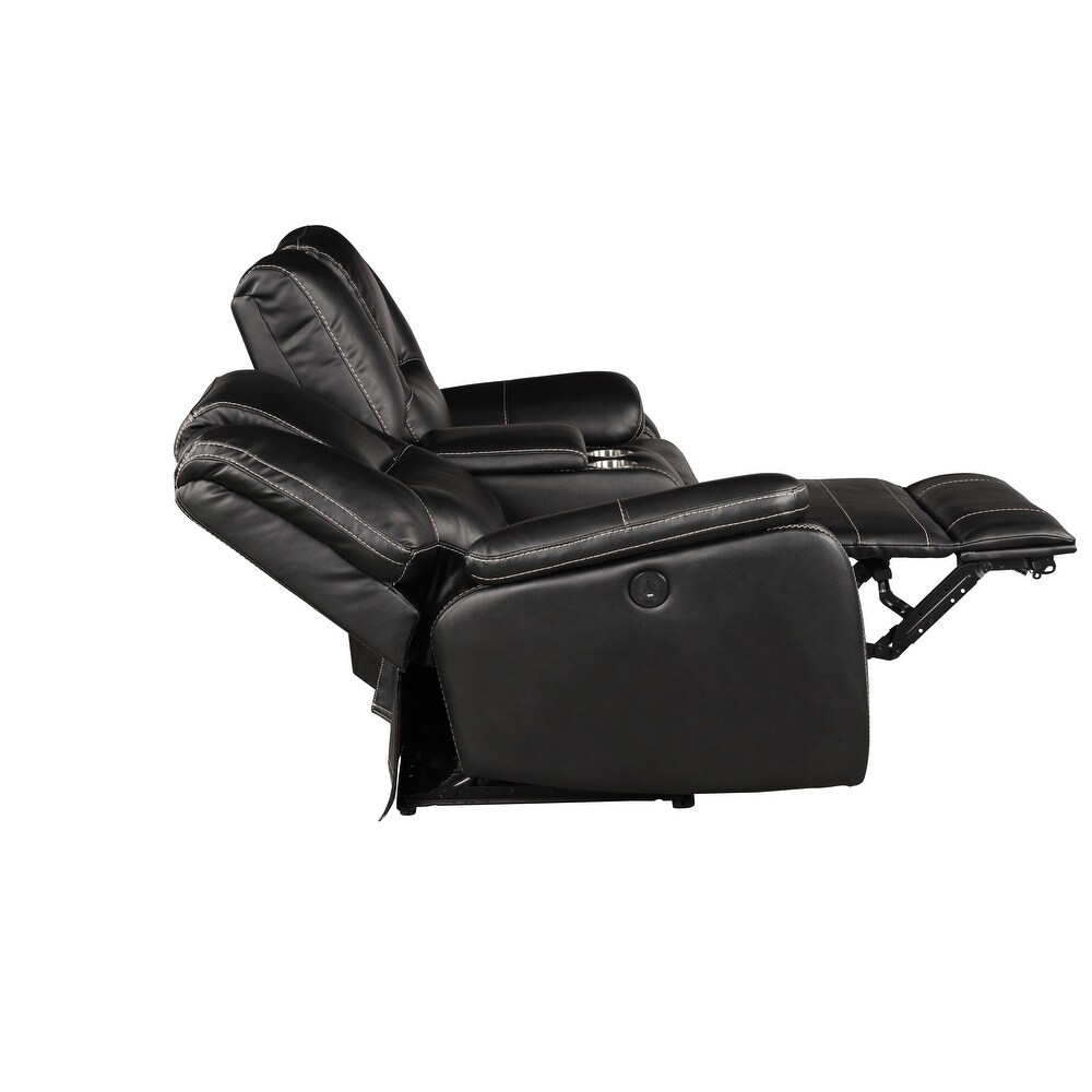 Hong Kong Transitional Style 2PC/3PC Power Reclining   USB Charger Port Sofa Made with Wood