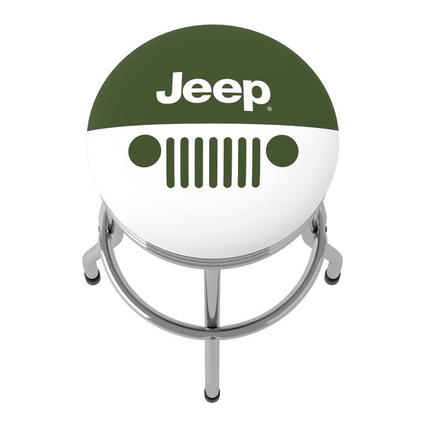 Jeep Grille 360 Degree Swivel Ribbed Barstool - 20.75 x 20.75 x 29