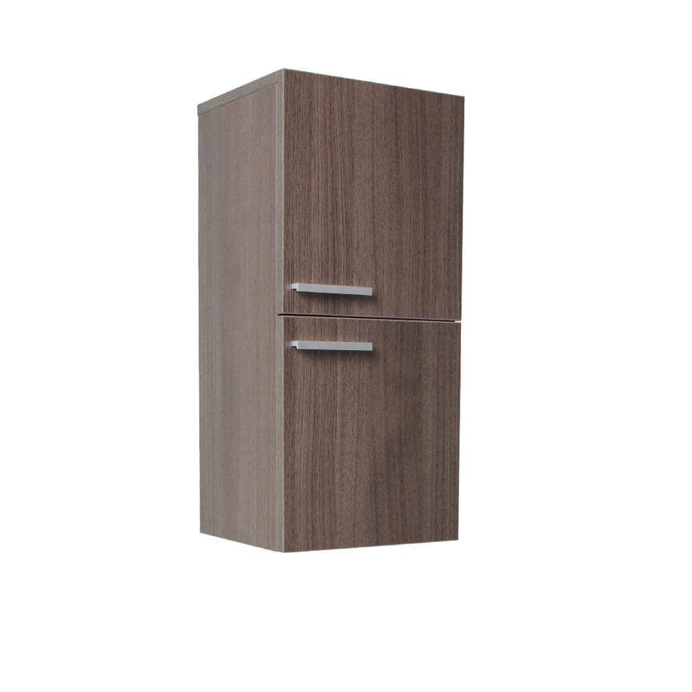 Fresca 1263100 in W x 2712 in H x 12 in D Bathroom Linen Storage Cabinet in Gray Oak