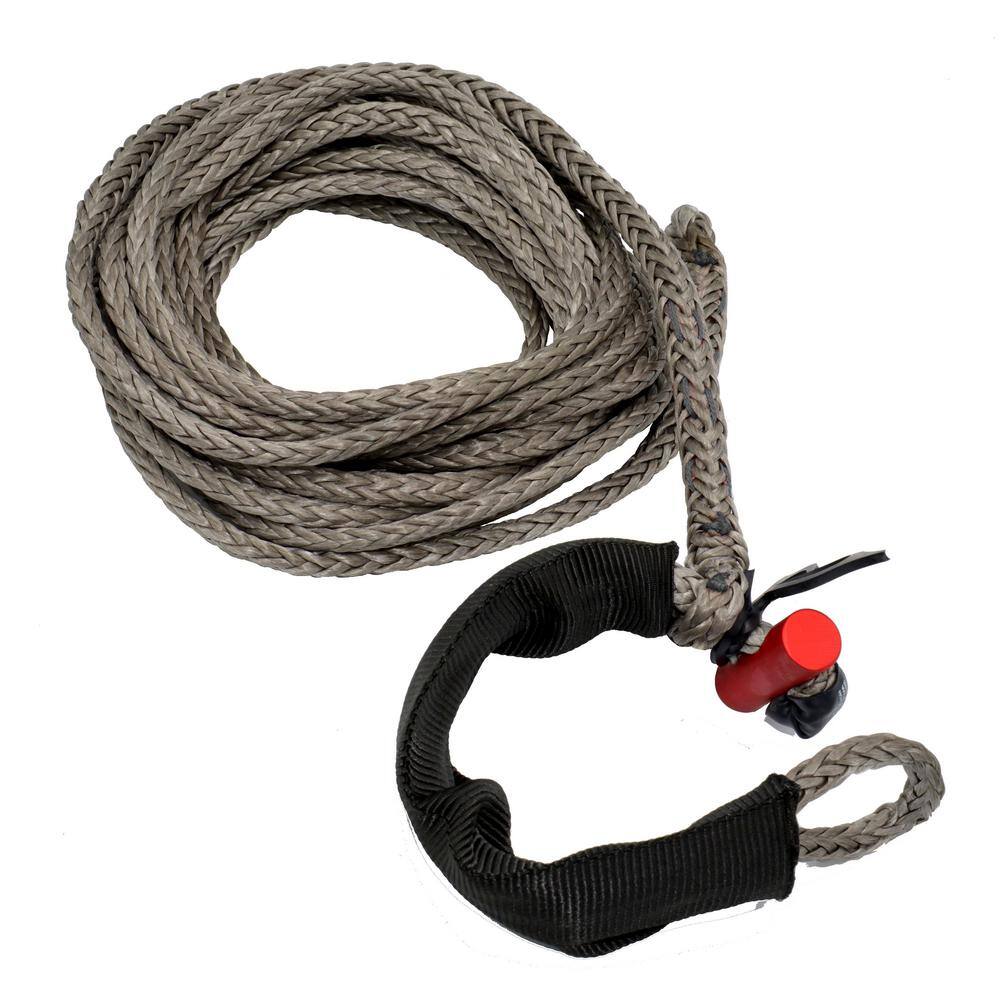 LockJaw 516 in. x 25 ft. Synthetic Winch Line Extension with Integrated Shackle 21-0313025