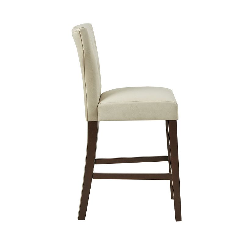 Madison Park Hayes Button Tufted Counter Stool