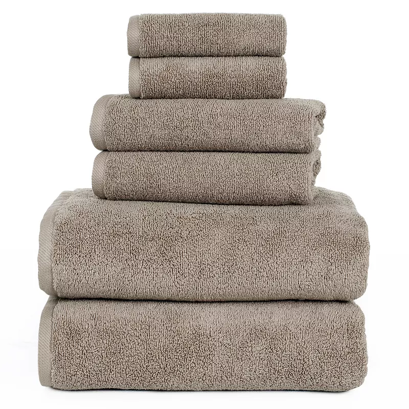 Portsmouth Home Zero Twist 6-piece Bath Towel Set