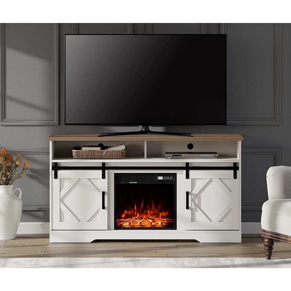 WAMPAT Electric Fireplace TV Stand for TVs Up to 65 Inch   59\