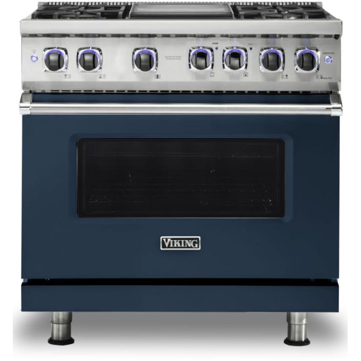 Viking 36-inch Freestanding Gas Range with Elevation Burners VGR7362-4GSB