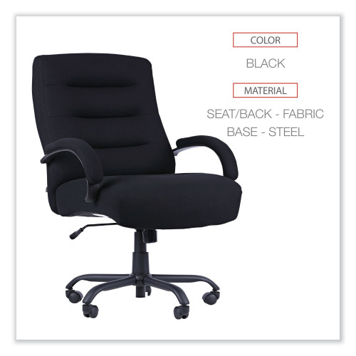 Alera Kesson Series Big/Tall Office Chair， Supports Up to 450 lb， 21.5 to 25.4 Seat Height， Black (KS4510)