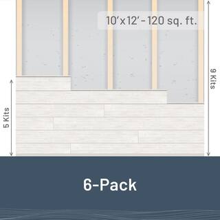 UFP-Edge 1 in. x 6 in. x 6 ft. Barn Wood Dark Brown Pine Shiplap Board (6-Pack) 263242