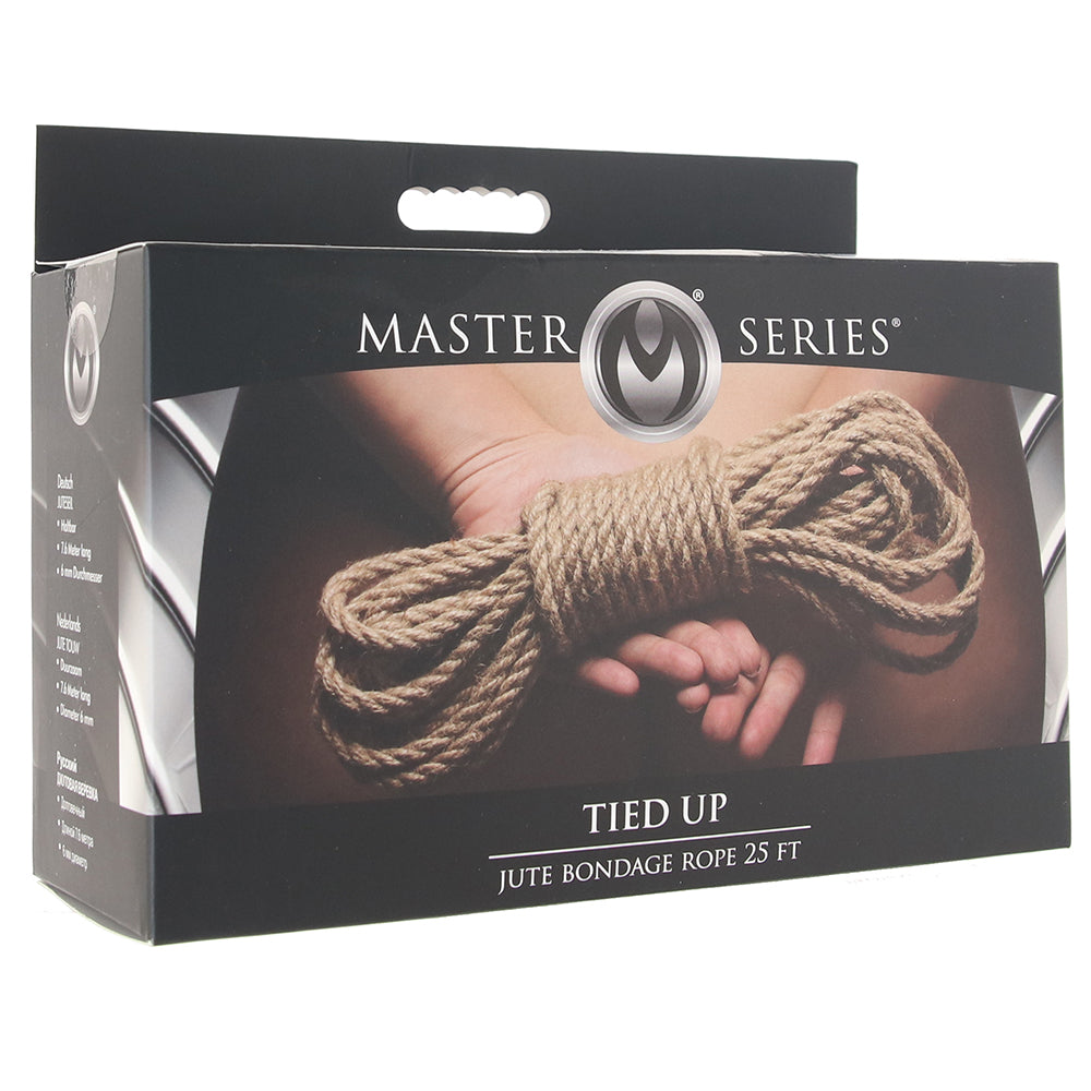 Master Series Tied Up Jute Bondage Rope 25 Foot