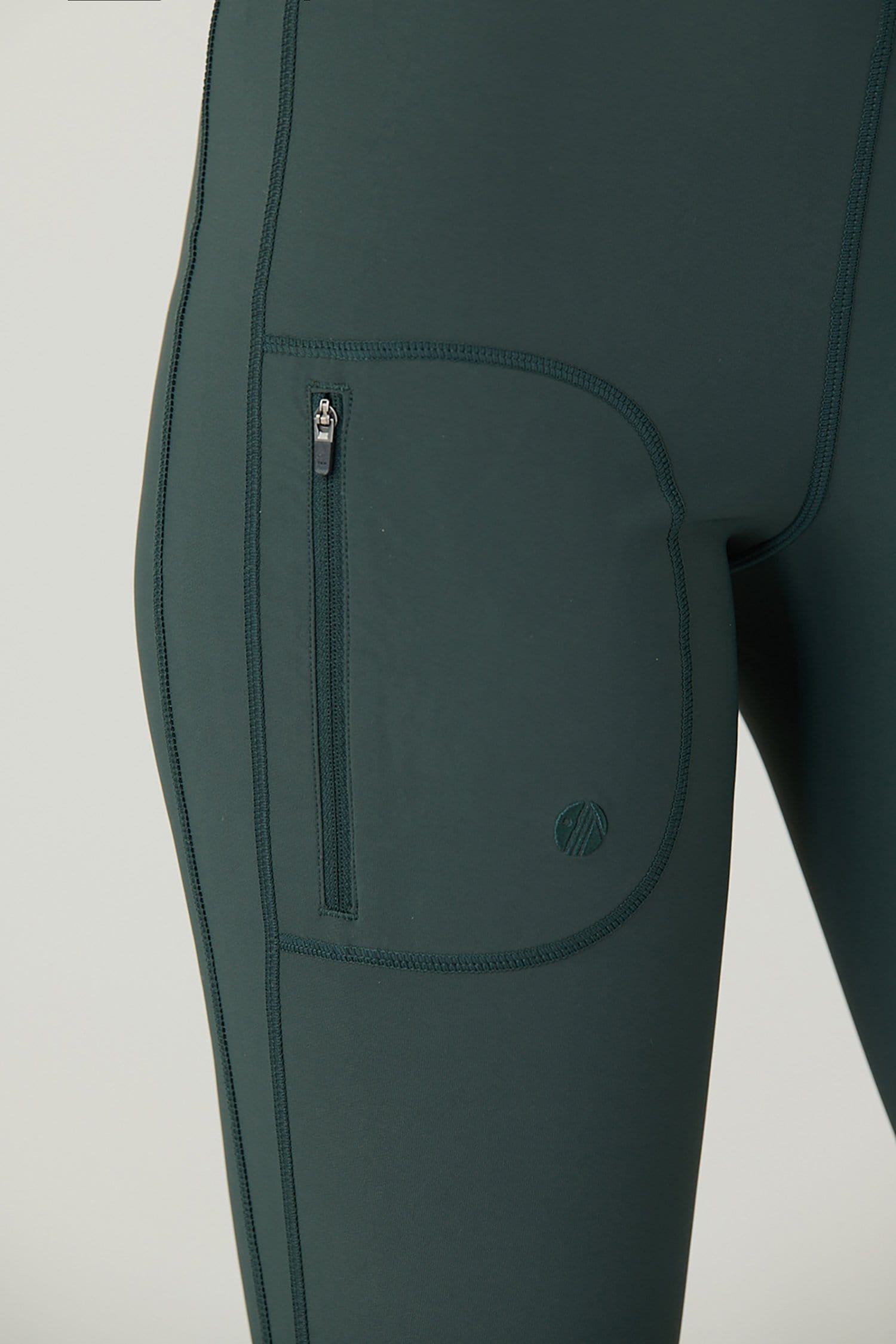 Shower Resistant Softshell Leggings - Forest Green