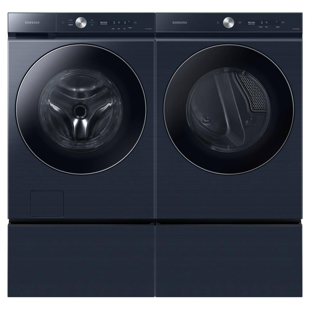  Bespoke 5.3 cu. ft. Ultra-Capacity Smart Front Load Washer in Brushed Navy with AI OptiWash and Auto Dispense WF53BB8900AD