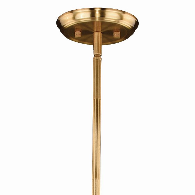 Vaxcel Kedzie 9 Light Chandelier Natural Brass