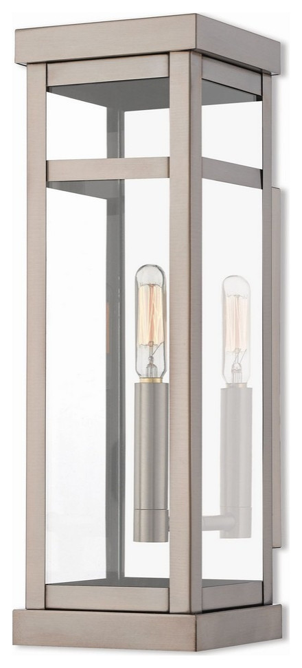 Livex Lighting 20703 91 Hopewell   15 quotOne Light Outdoor Wall Lantern   Transitional   Outdoor Wall Lights And Sconces   by IsabellesLightingcom  Houzz