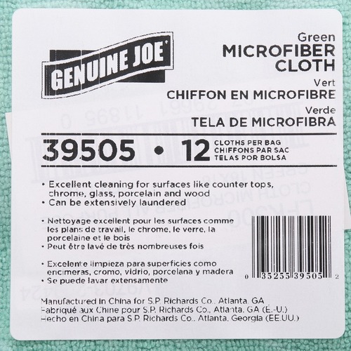 Genuine Joe General Purpose Microfiber Cloth  GJO39505