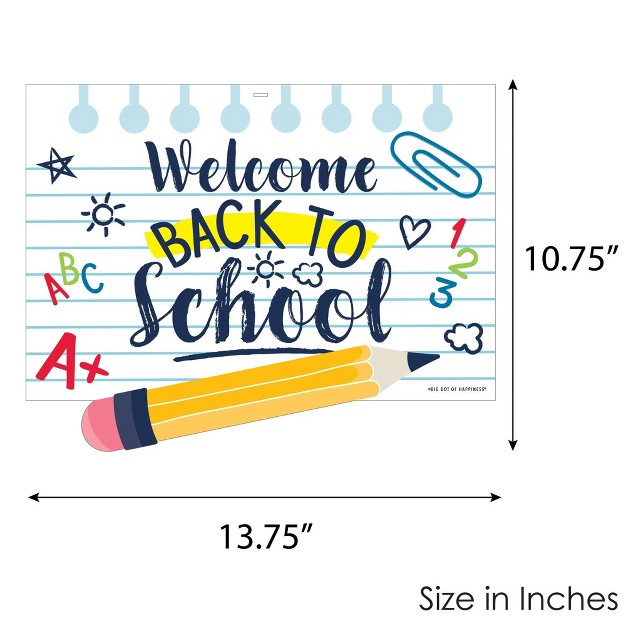 Big Dot Of Happiness Back To School Hanging Porch First Day Of School Classroom Outdoor Decorations Front Door Decor 1 Piece Sign