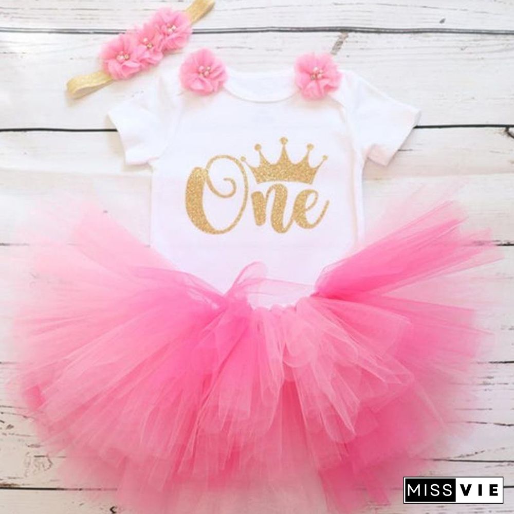 Unicorn Girls First Birthday Dress Tutu Baby Infant Christening Cake Dresses for Party Kids 1 Year Baby Girl PhotoShoot Costume